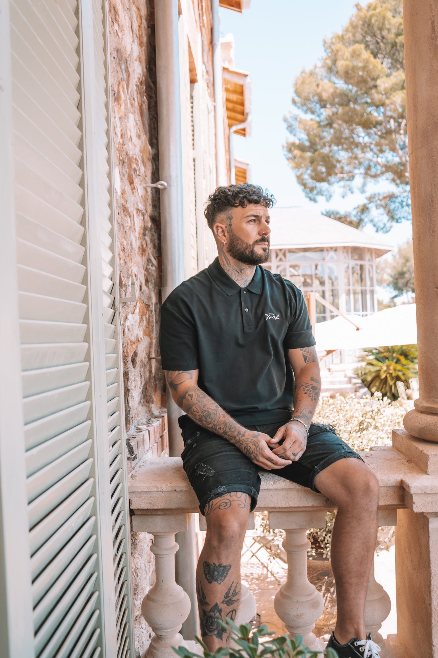 Polo raffiné ecoresponsable avec broderie