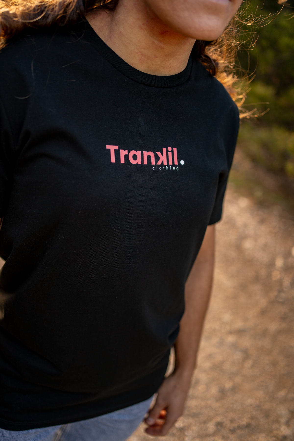 t-shirt noir décontracté femme