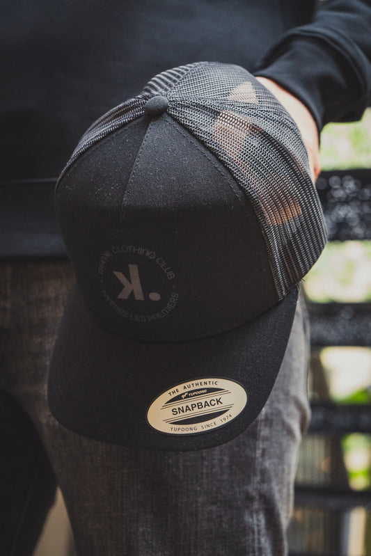 casquette ajustable noir unisexe
