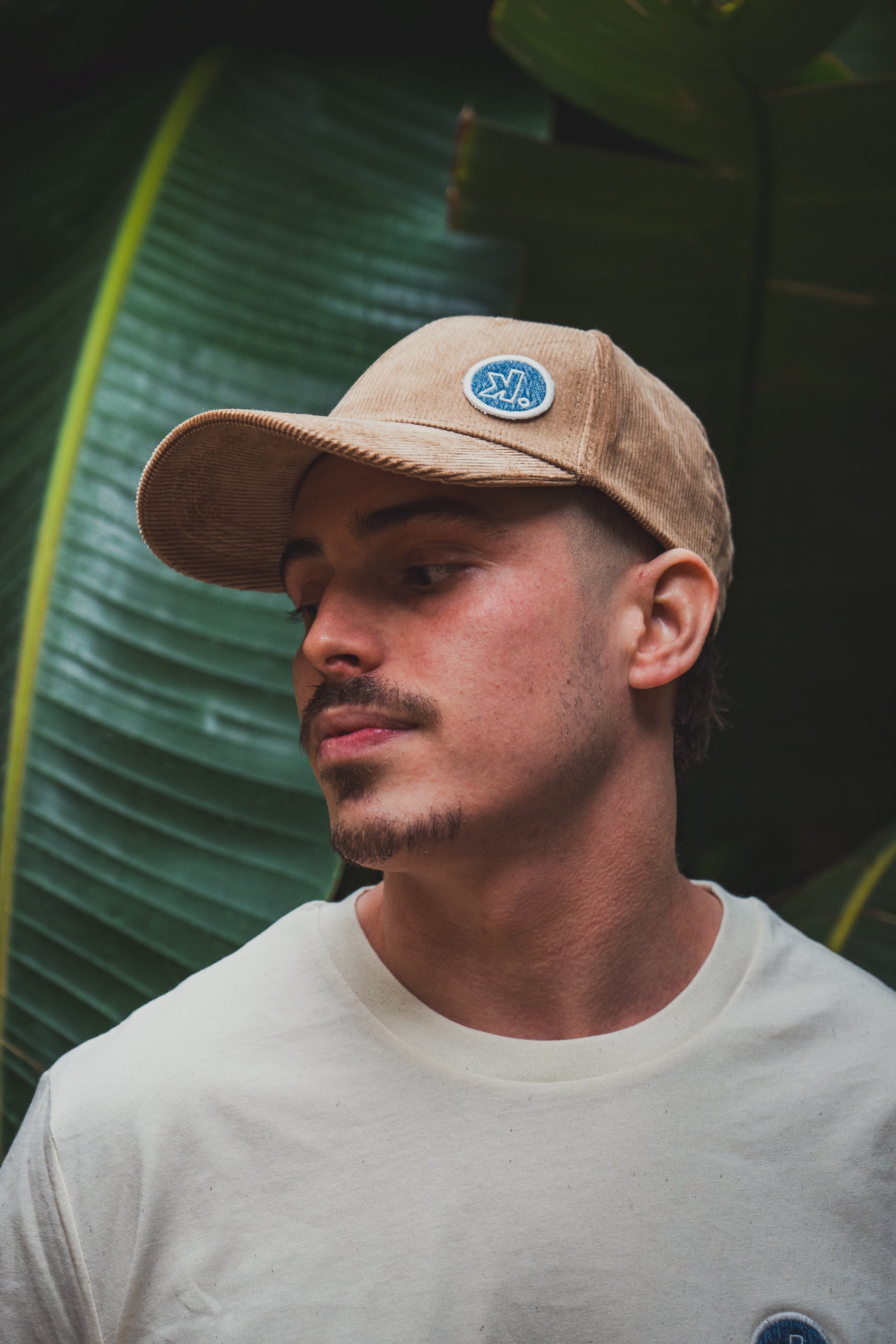 casquette unisexe avec patch en jean recyclé