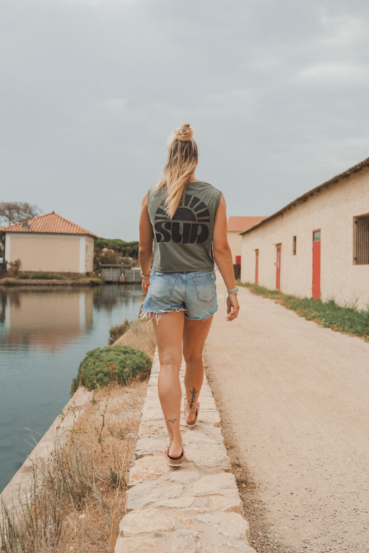 crop top femme coupe droite