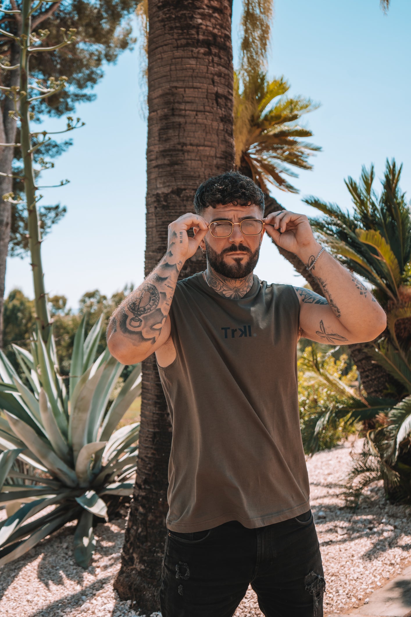 t-shirt sans manche pour homme en coton bio
