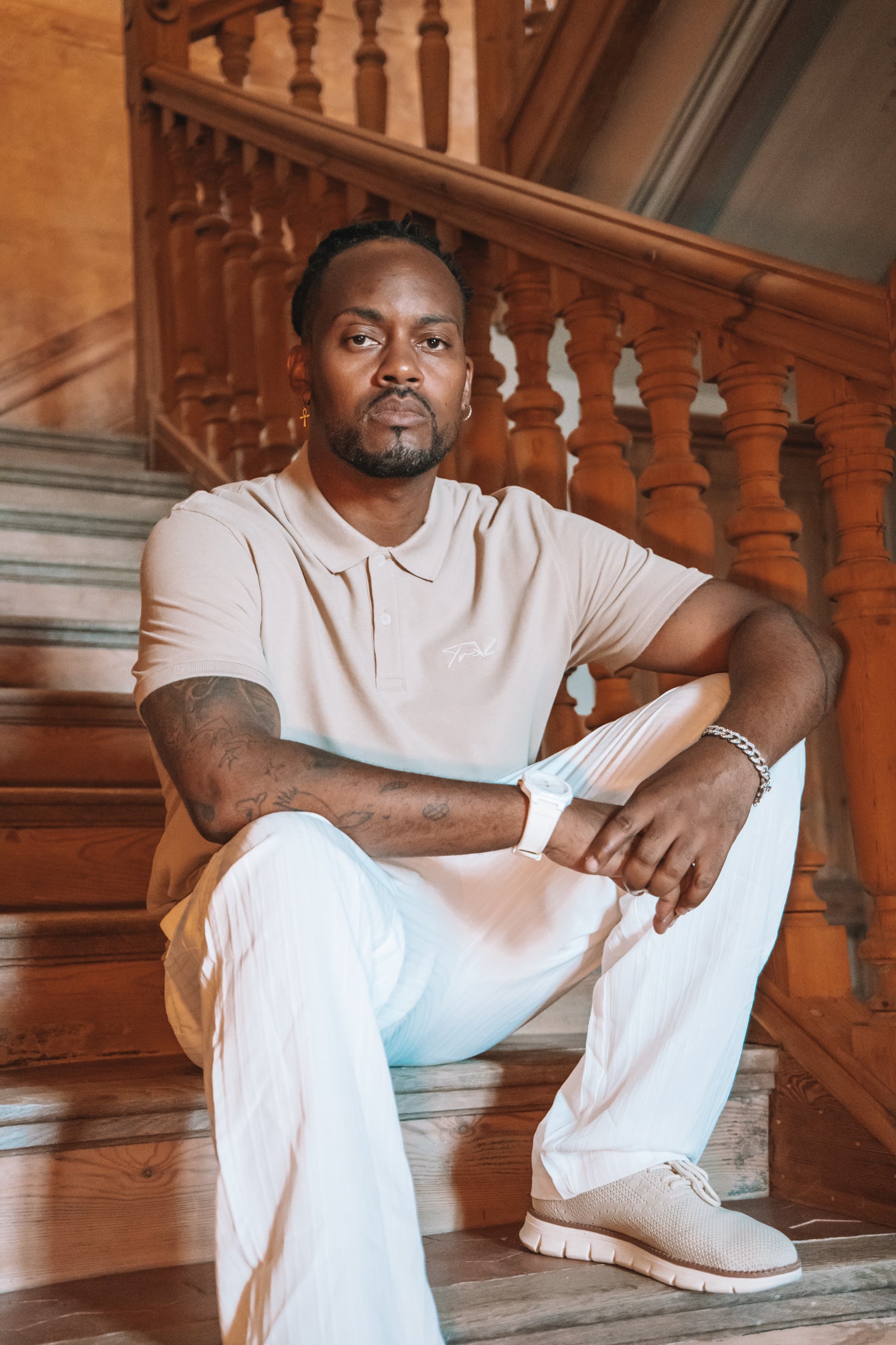 polo décontracté pour homme avec broderie 