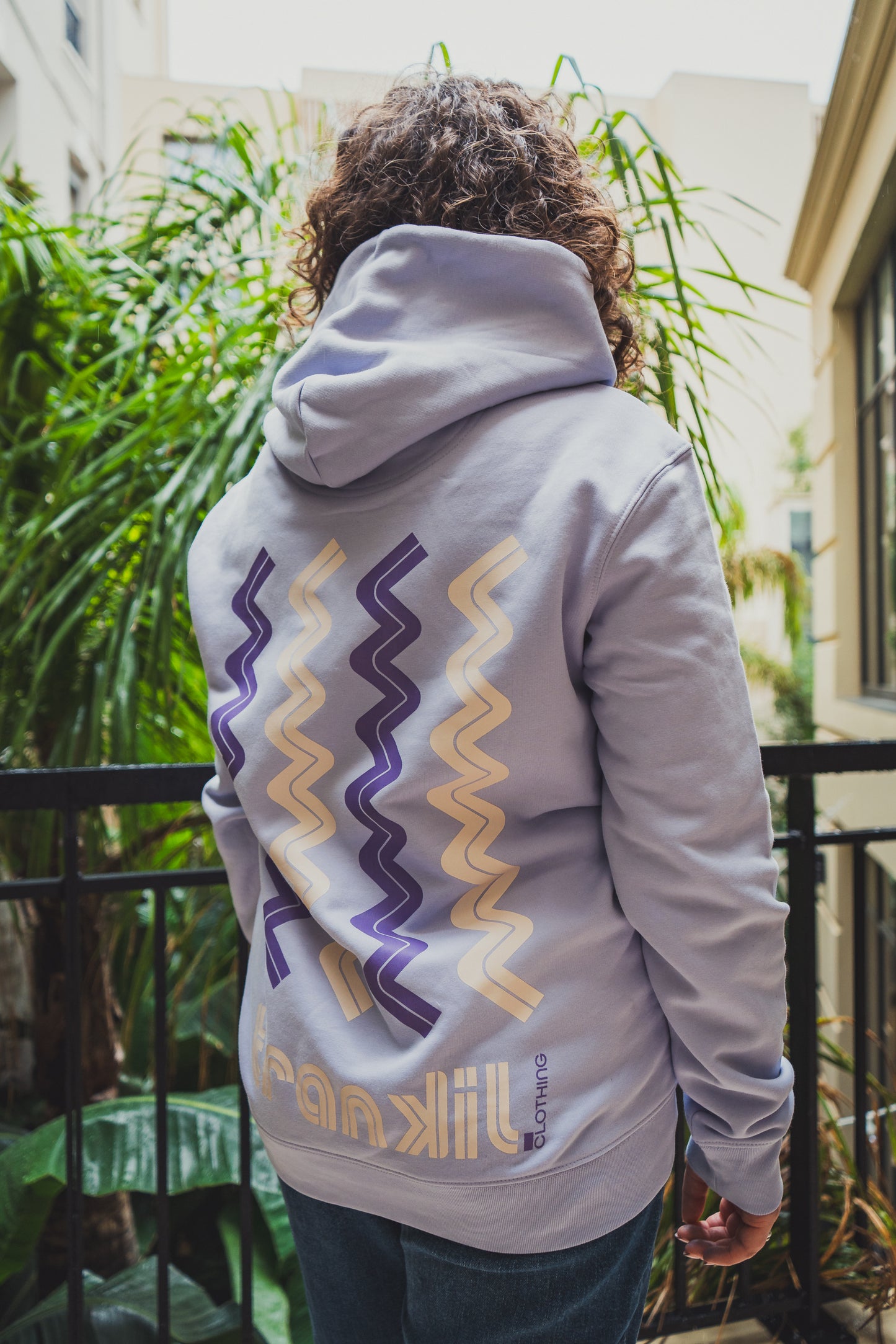 hoodie avec capuche coupe droite unisexe