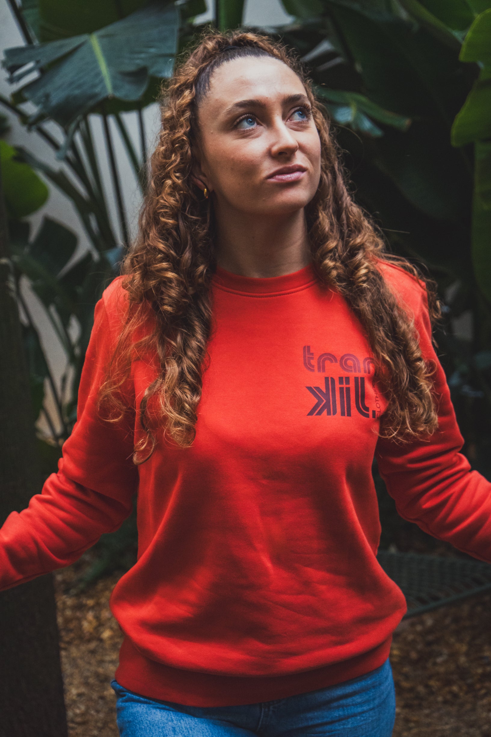 sweat ecoreponsable rouge unisexe 