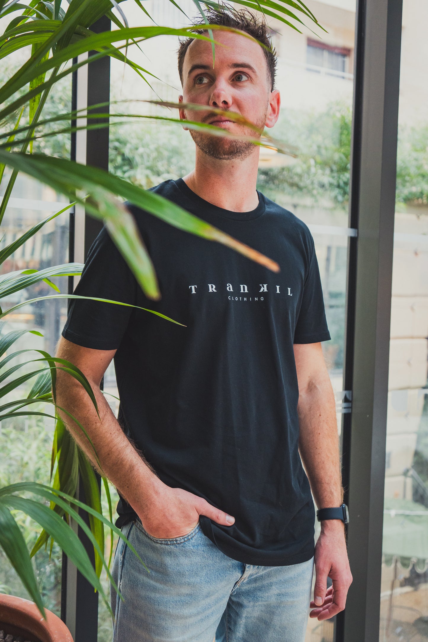 t-shirt coupe droite unisexe pour moment de détente