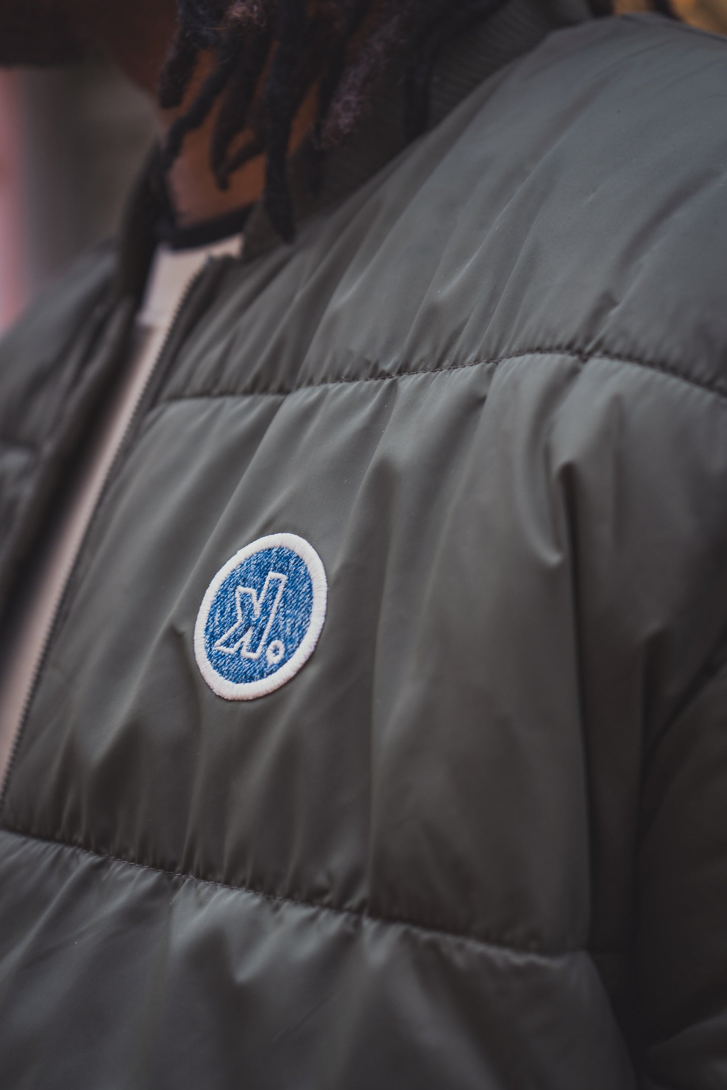 Veste matelassée écoresponsable à col teddy unisexe