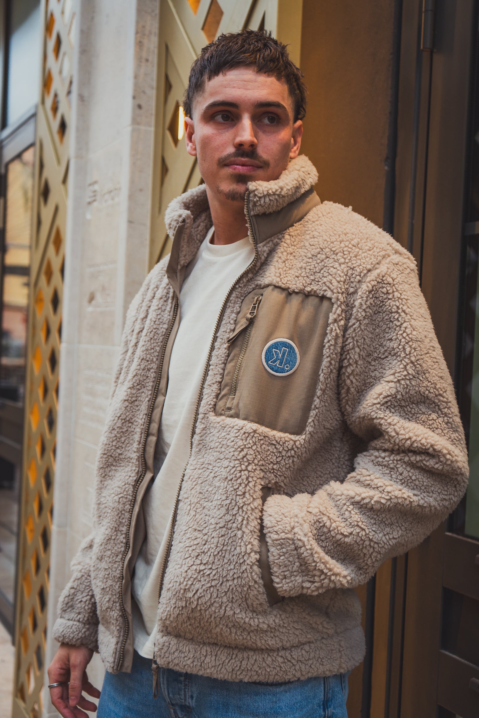 Veste écoresponsable en sherpa unisexe
